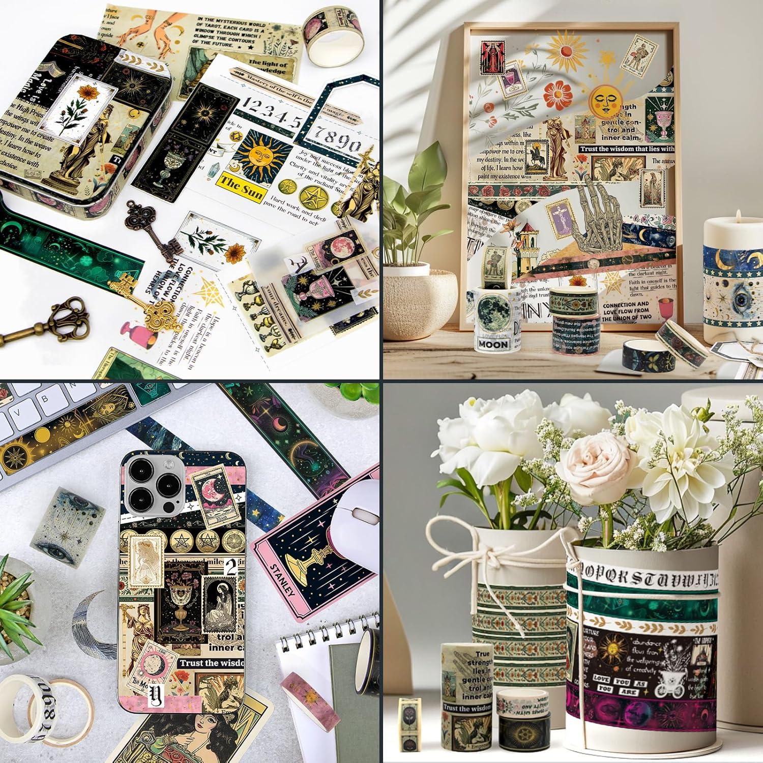 29 Rollos de Cinta Washi Geesinimo Tema Tarot Decorativa