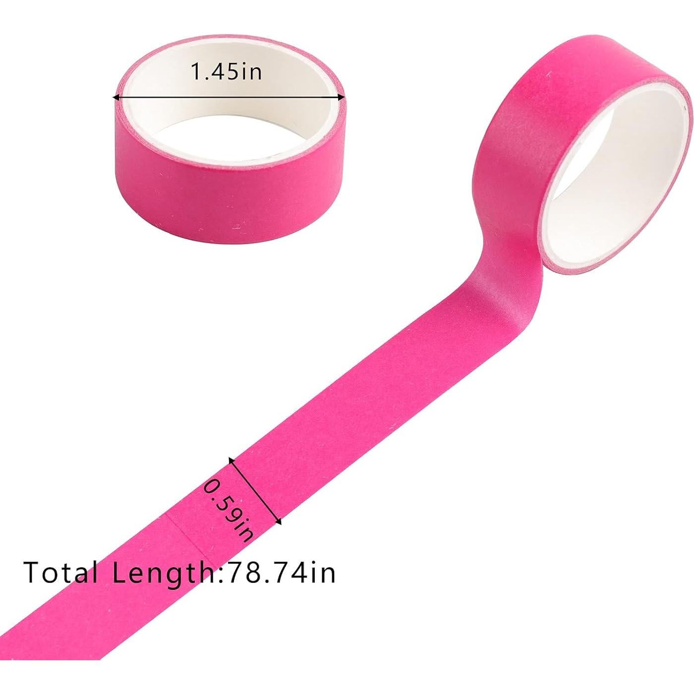 Juego de 24 Rollos de Cinta Washi Cotrida 15mm Arcoíris