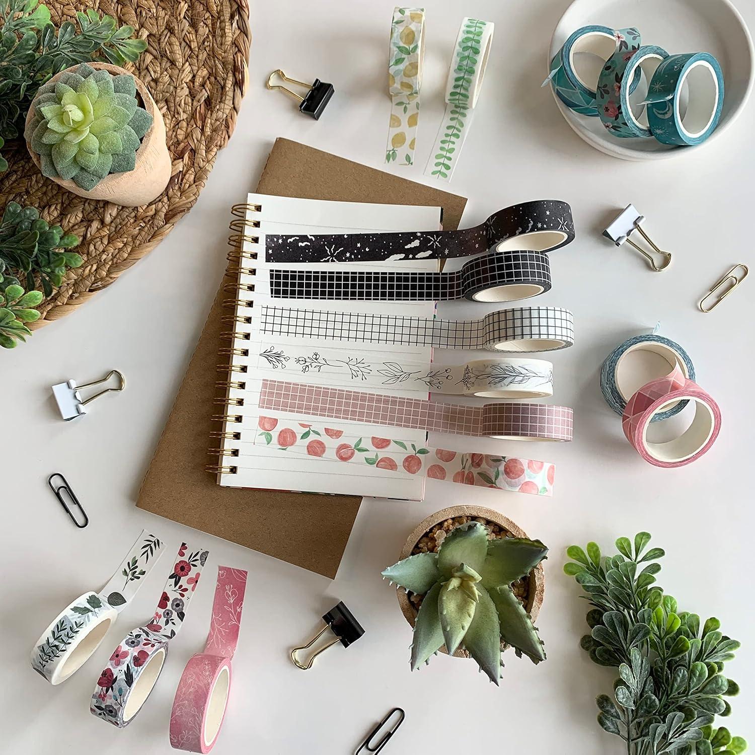 Conjunto de Cinta Washi ZYNSHE 16 Rollos 15 mm Decorativa