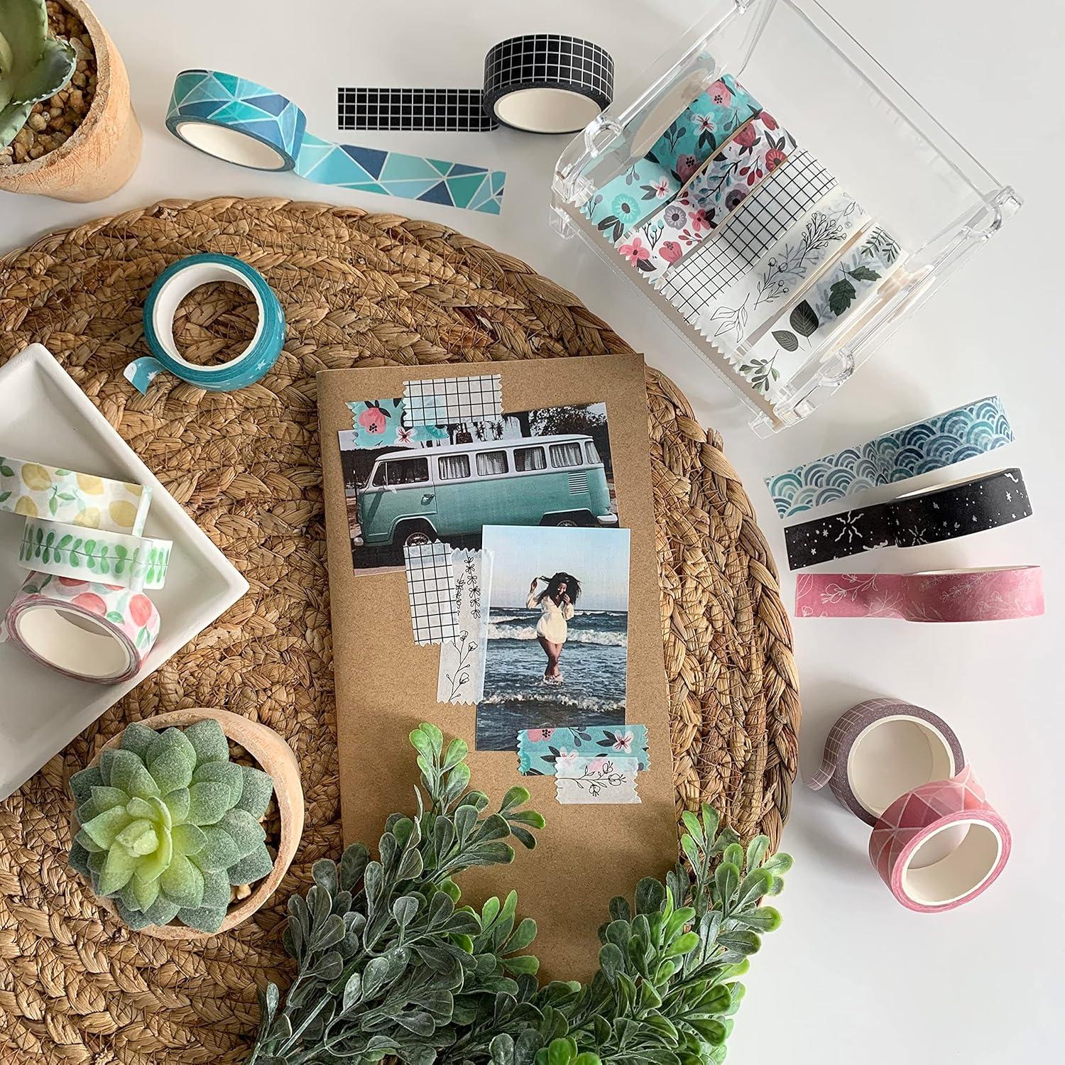 Conjunto de Cinta Washi ZYNSHE 16 Rollos 15 mm Decorativa