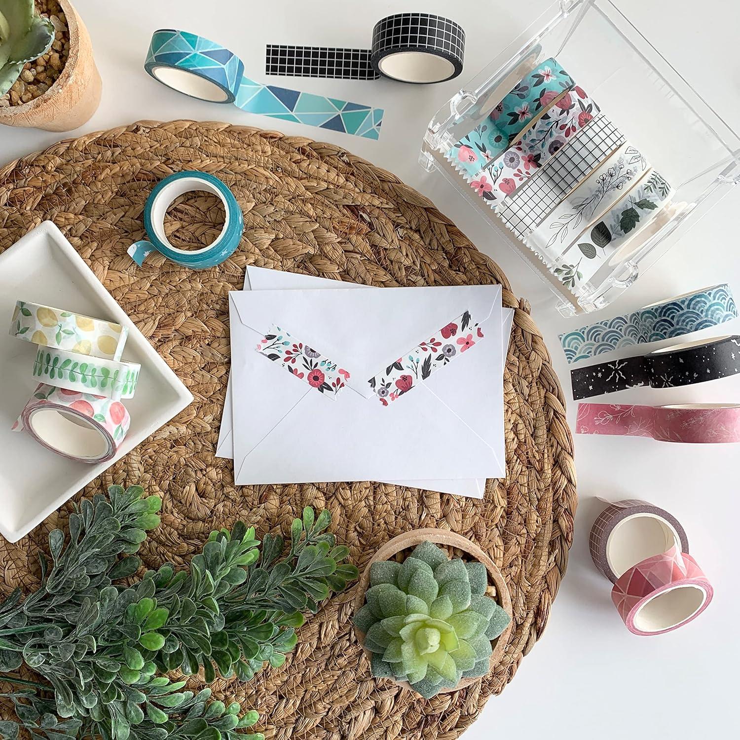 Conjunto de Cinta Washi ZYNSHE 16 Rollos 15 mm Decorativa