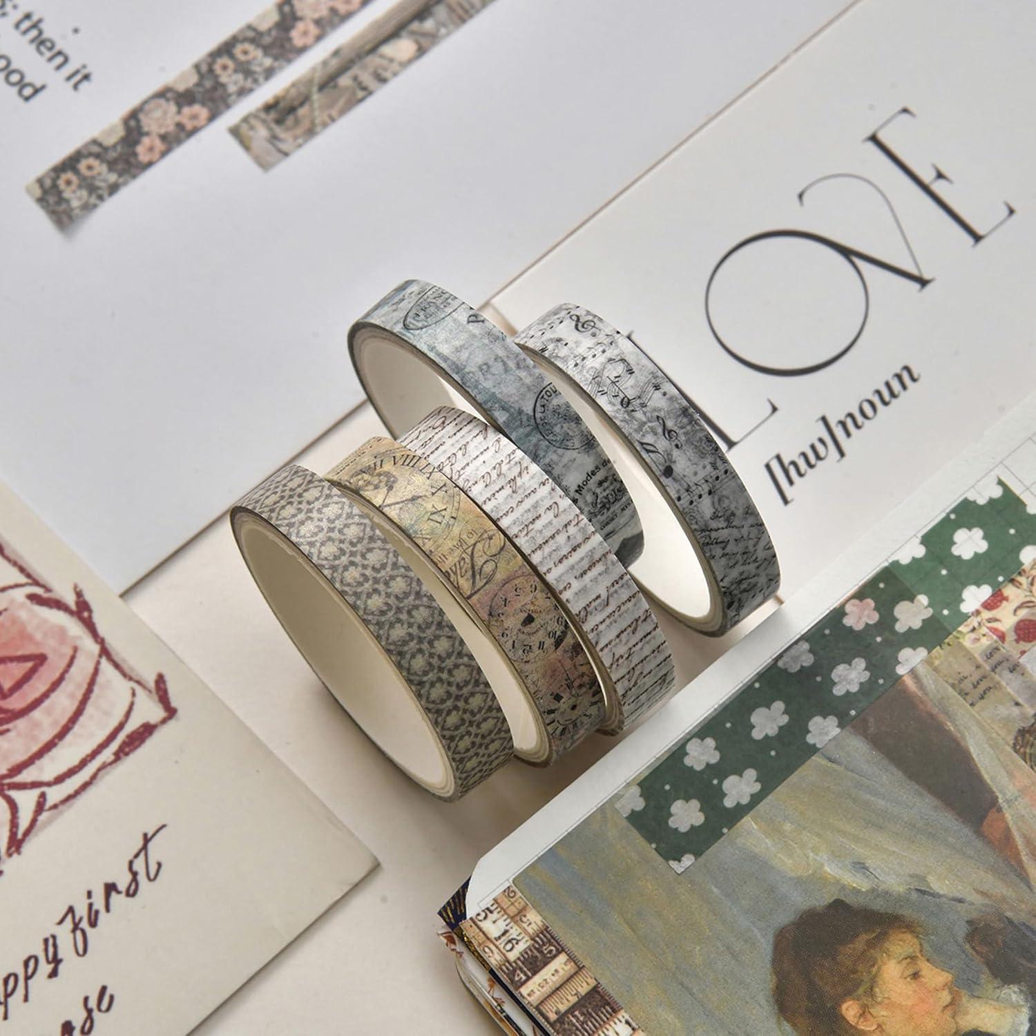 Set de 20 Rollos de Cinta Washi Vintage Songdao 2m 7mm