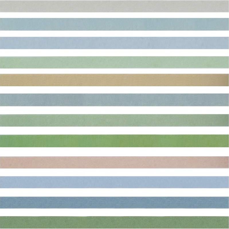 Set de 12 Rollos de Cinta Washi Yubbaex 8mm Salty Morandi