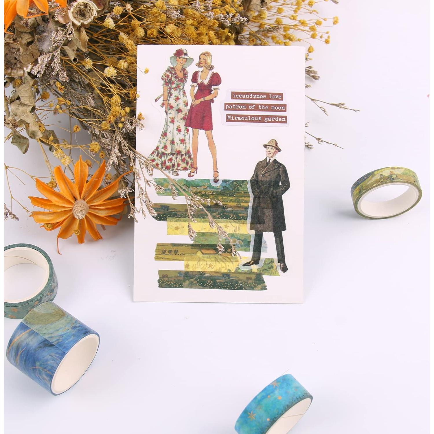 Cinta Washi Lychii Van Gogh Set 10 Rollos 3m Vintage