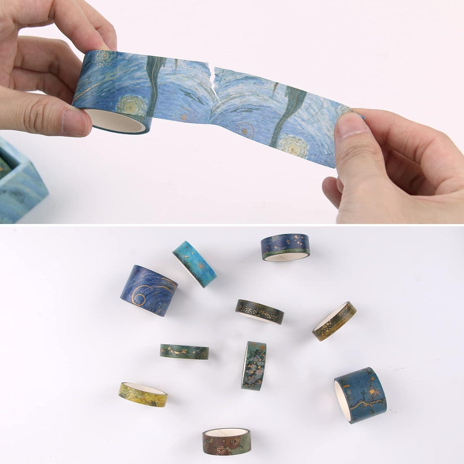 Cinta Washi Lychii Van Gogh Set 10 Rollos 3m Vintage