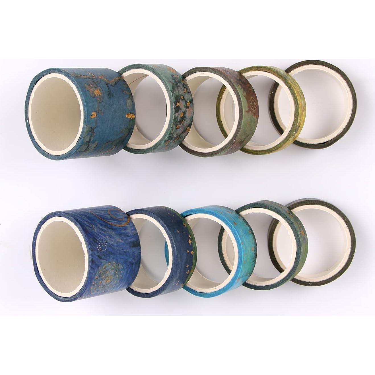 Cinta Washi Lychii Van Gogh Set 10 Rollos 3m Vintage