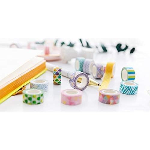 Cinta Washi YUBBAEX 24 Rollos 10mm Decorativa para Manualidades