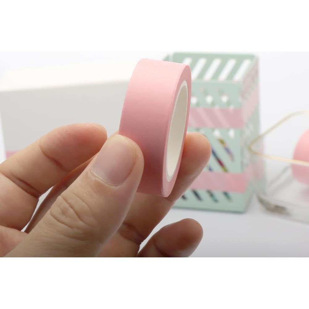 Cinta Washi Rosa NatSumeBasics 2 Pcs 10 m Autoadhesiva