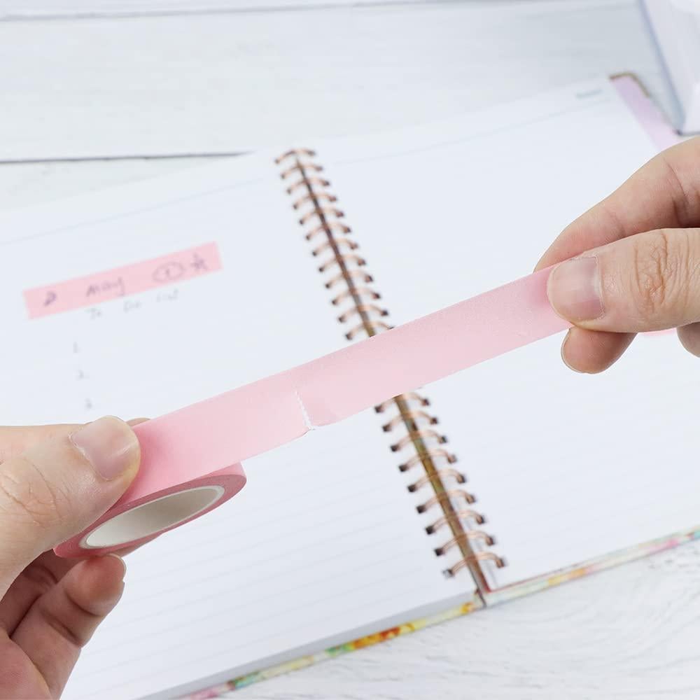 Cinta Washi Rosa NatSumeBasics 2 Pcs 10 m Autoadhesiva