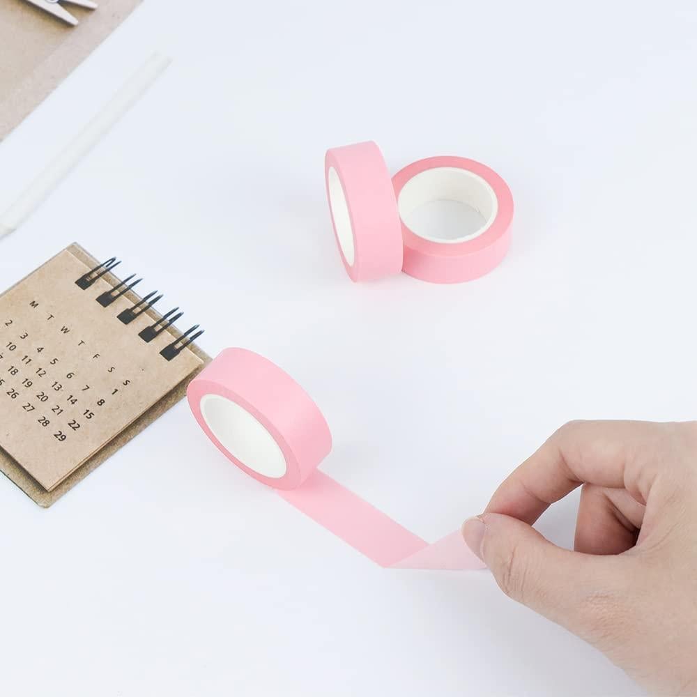 Cinta Washi Rosa NatSumeBasics 2 Pcs 10 m Autoadhesiva