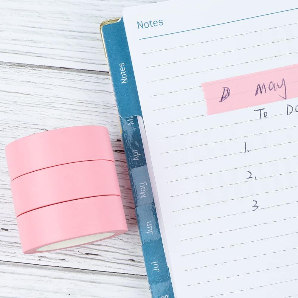 Cinta Washi Rosa NatSumeBasics 2 Pcs 10 m Autoadhesiva