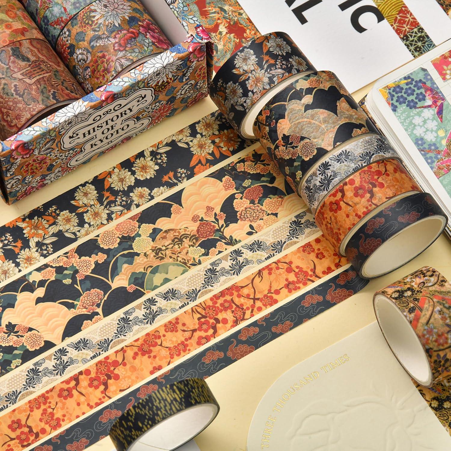 Juego de 12 Rollos de Cinta Washi Songdao 2m Decorativas