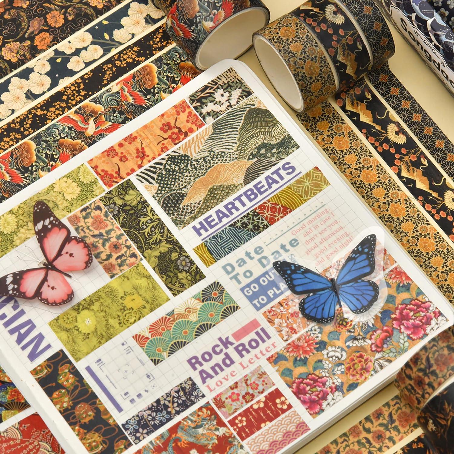 Juego de 12 Rollos de Cinta Washi Songdao 2m Decorativas