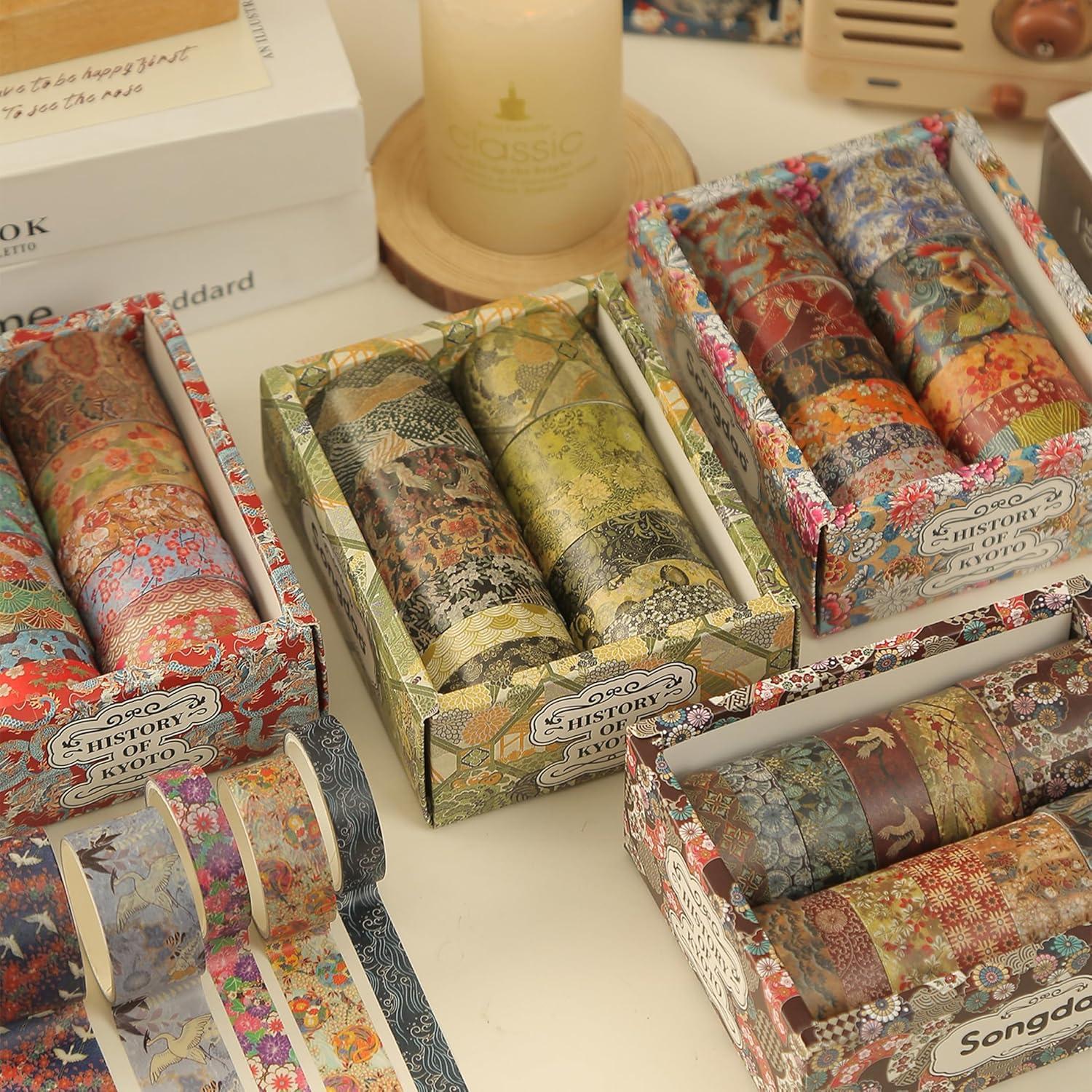 Juego de 12 Rollos de Cinta Washi Songdao 2m Decorativas