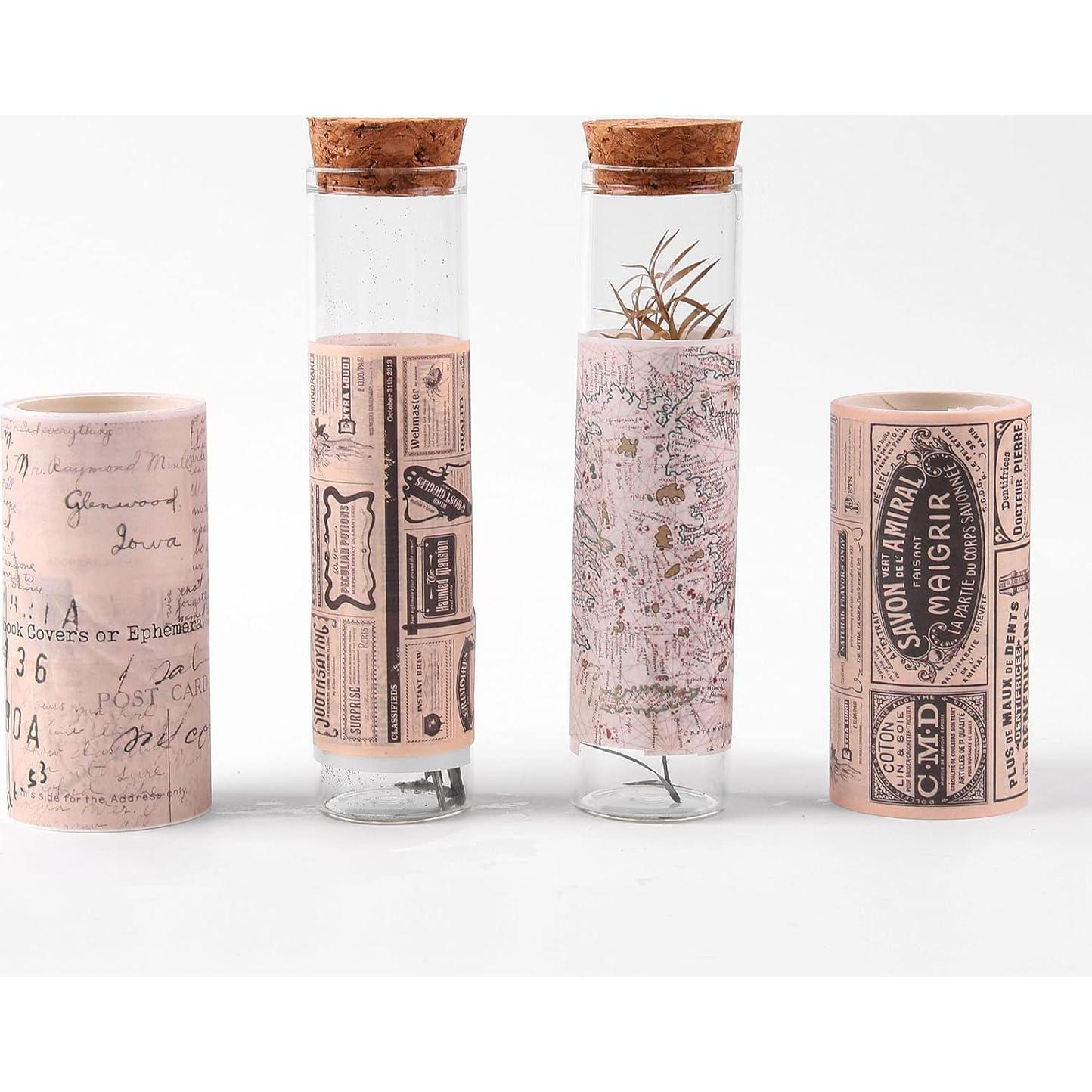 Cinta Washi Ancha Dizdkizd Vintage 75mm x 4 Rollos