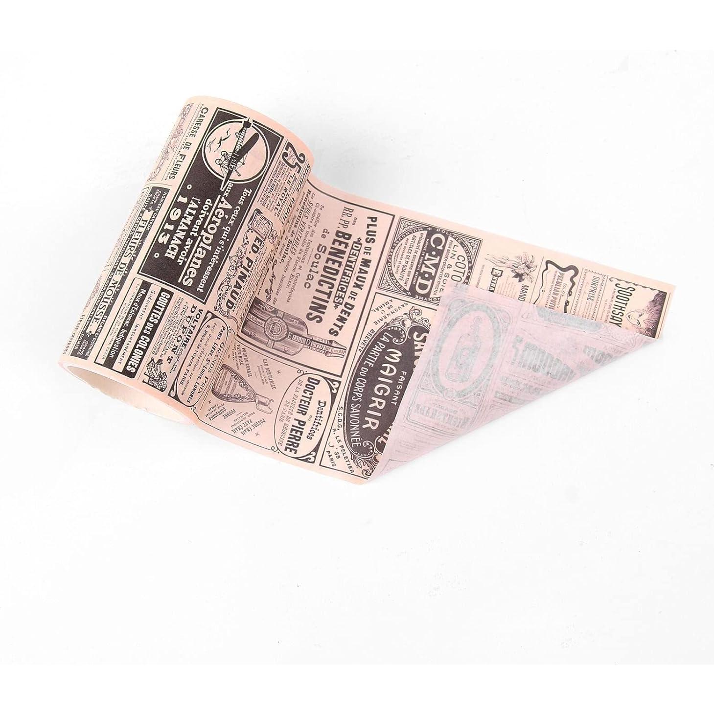 Cinta Washi Ancha Dizdkizd Vintage 75mm x 4 Rollos