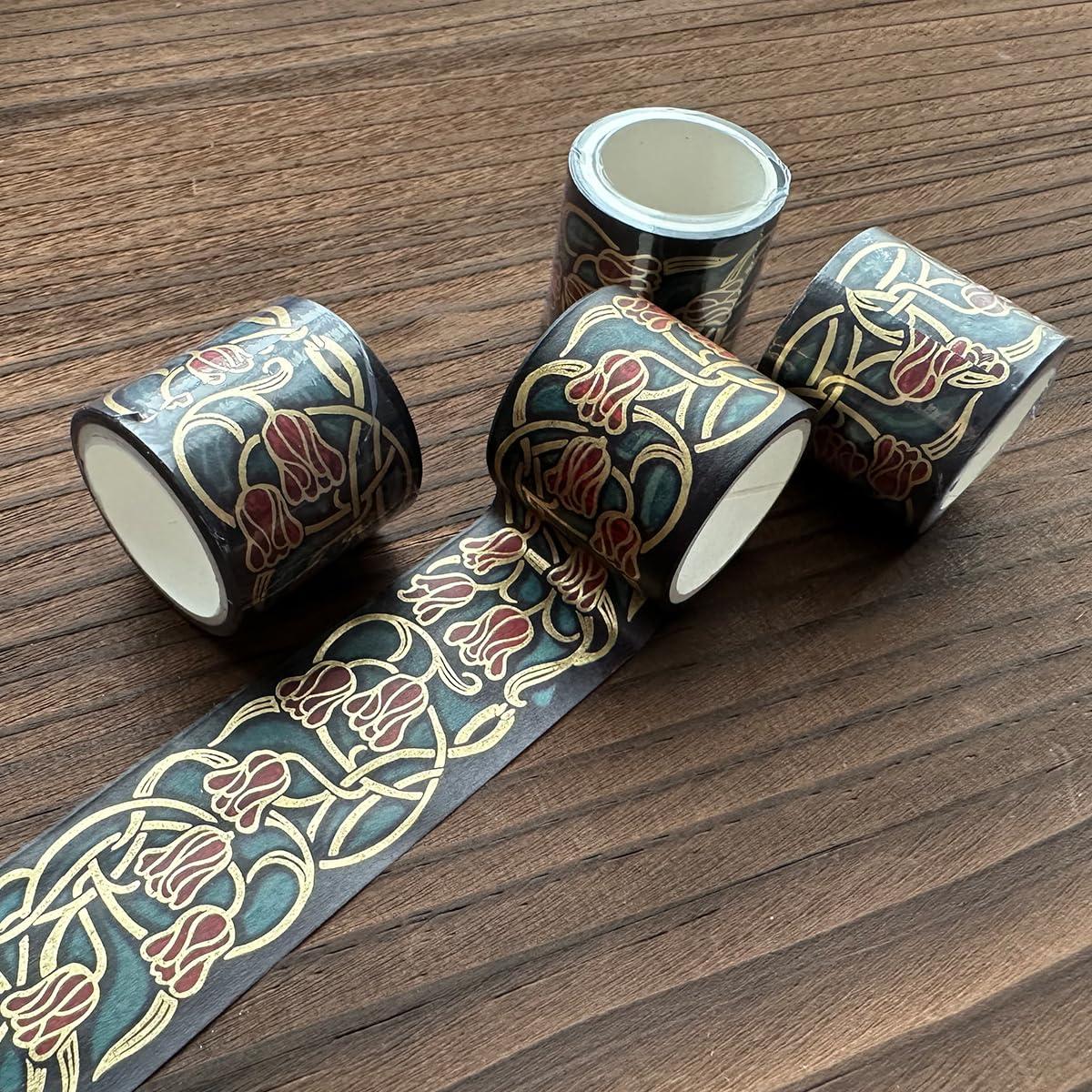 Conjunto de Cinta Washi Vintage YUBX 6 Rollos Decorativa 15-30 mm