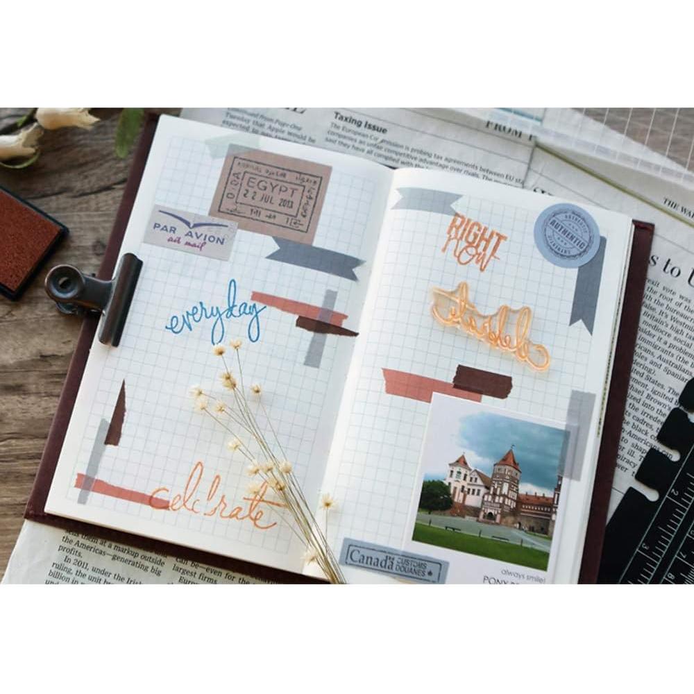 Juego de Cintas Washi EnYan 5 Rollos 10mm Decorativas