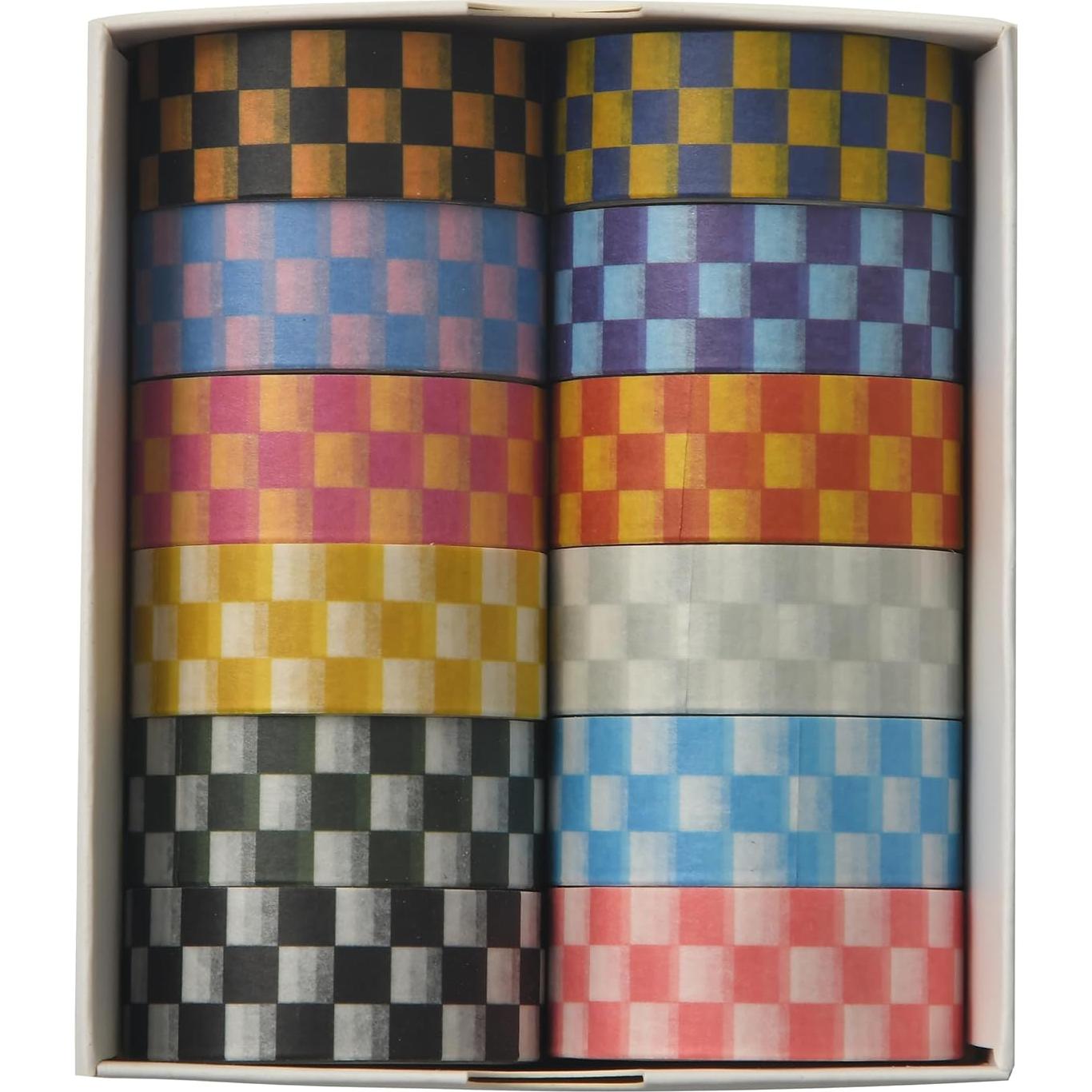 Juego de 12 Rollos de Cinta Washi Adhesiva Songdao 15mm