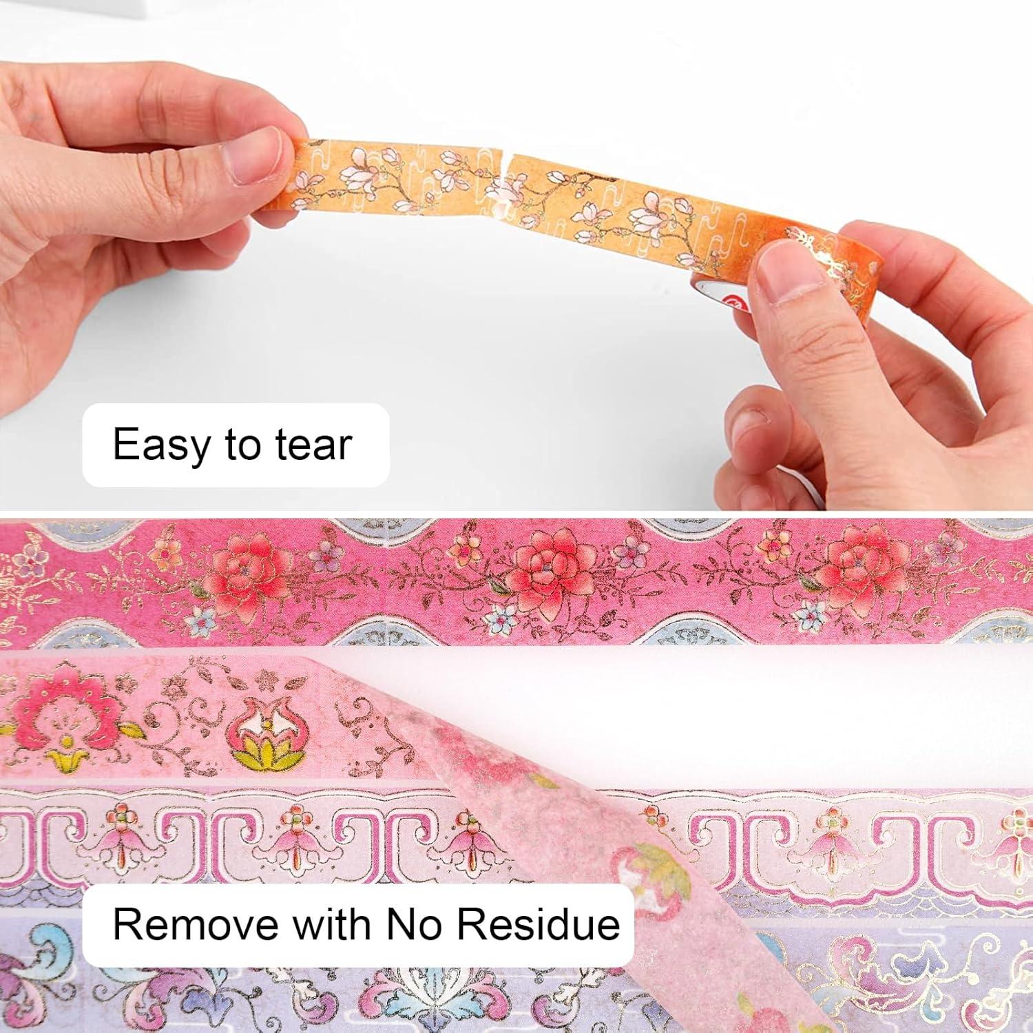 Conjunto de Cinta Washi Lychii 12 Rollos Vintage 5m 15mm