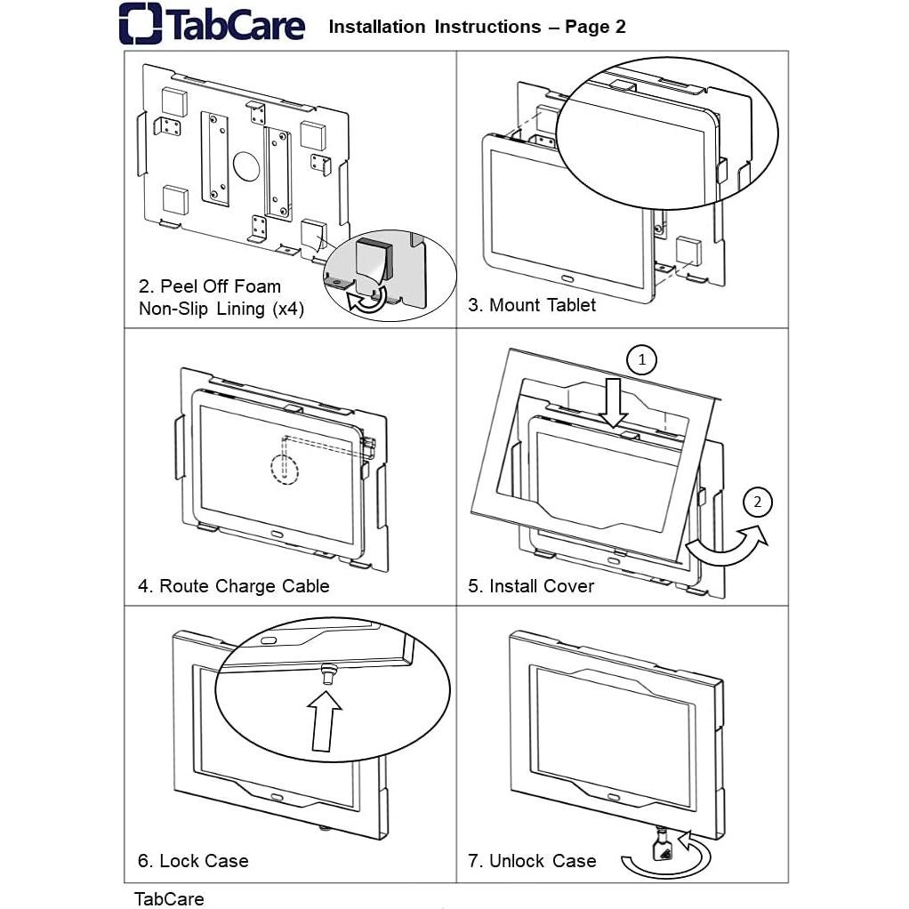 Caja de Seguridad TABcare para Tableta Surface Go, Negro