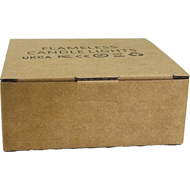 Vela Tea Light LED Biyanuo Amarillo Cálido 12 Pcs 200 Horas