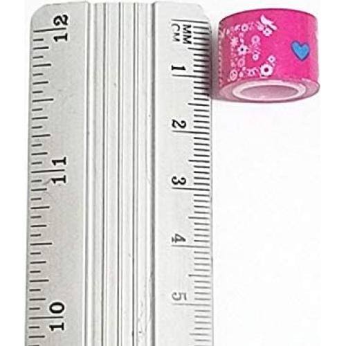 Juego de 90 Rollos de Cinta Washi Clarent 12mm x 1m Decorativa