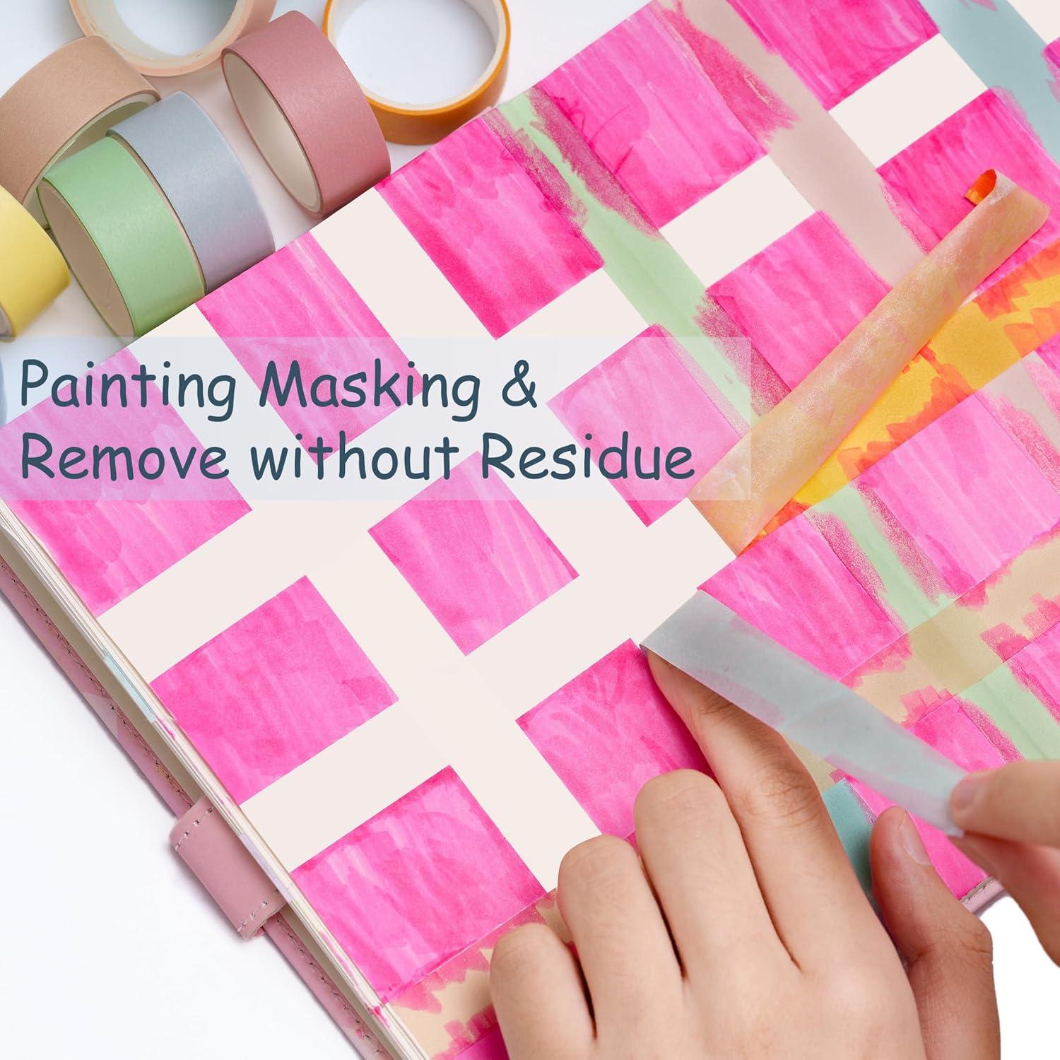 Conjunto de Cinta Washi YUBX 20 Rollos Colores Macaron 15mm