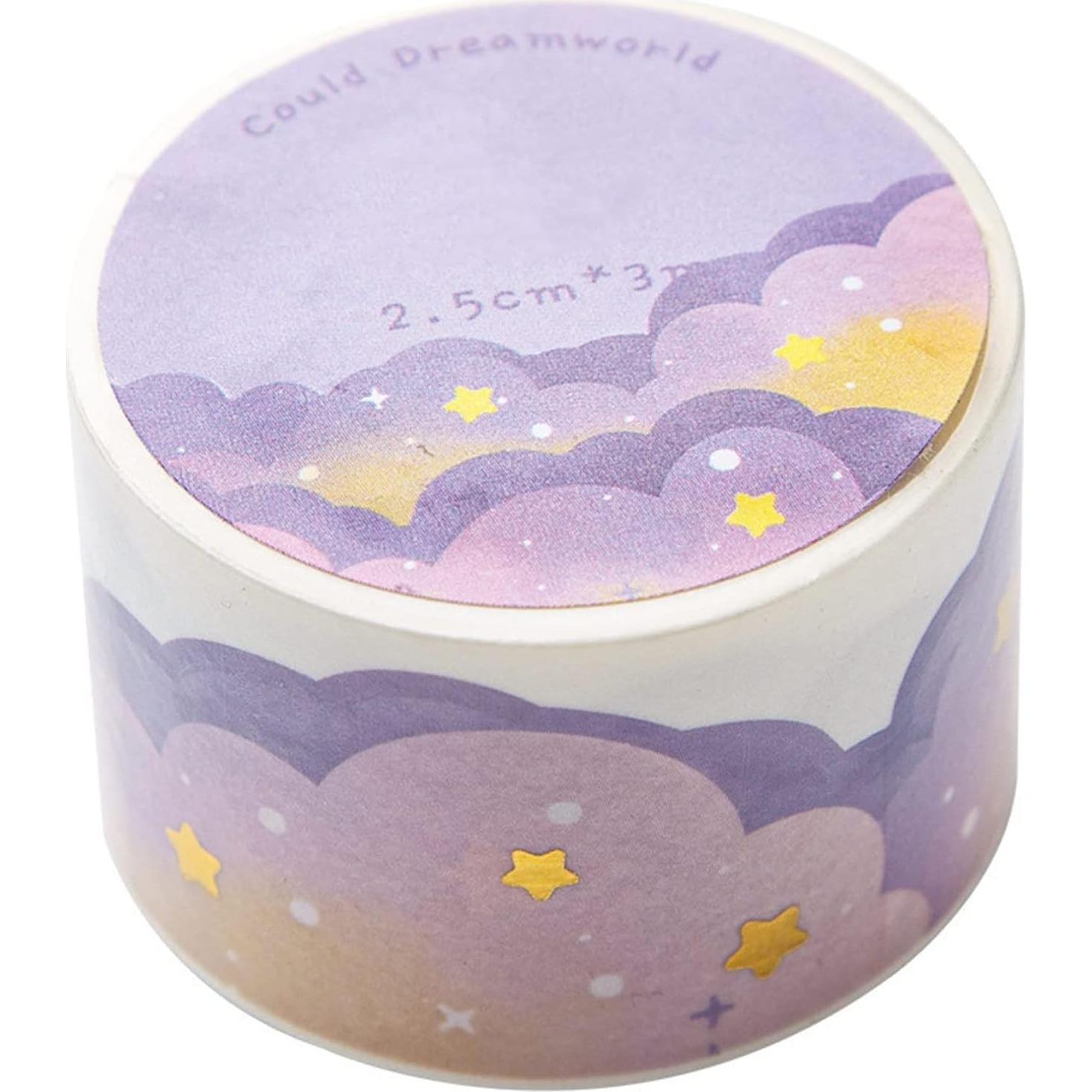 Juego de 8 Rollos de Cinta Washi QIDHJH 25mm x 3m Dorado