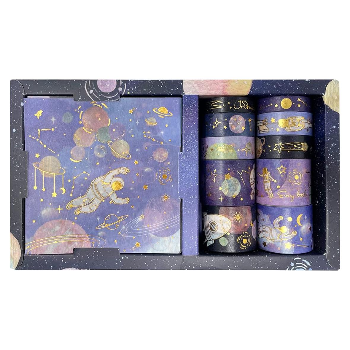 Set de Cinta Washi y Pegatinas Decorativas Allydrew 10 Rollos 10 Hojas