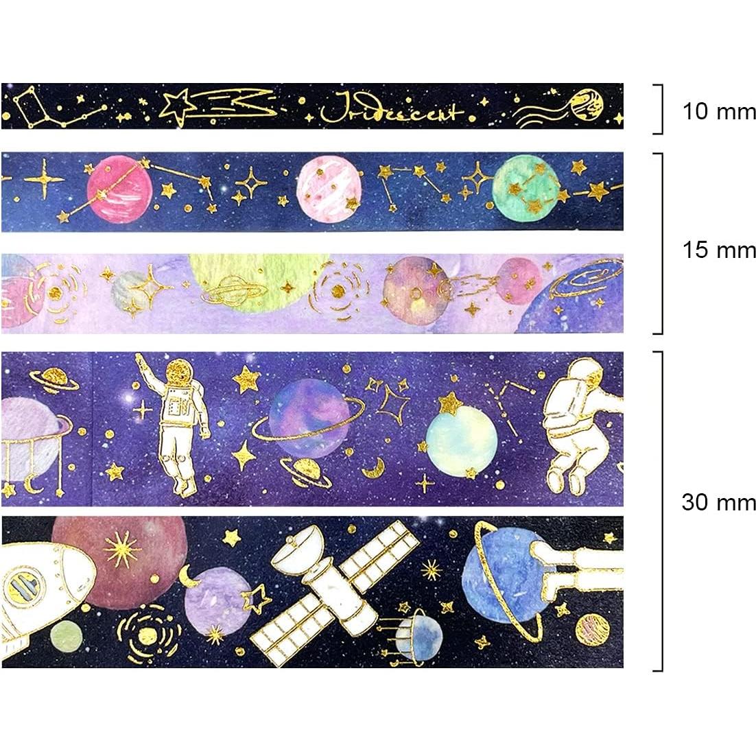 Set de Cinta Washi y Pegatinas Decorativas Allydrew 10 Rollos 10 Hojas