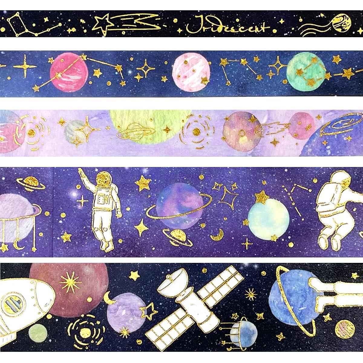 Set de Cinta Washi y Pegatinas Decorativas Allydrew 10 Rollos 10 Hojas