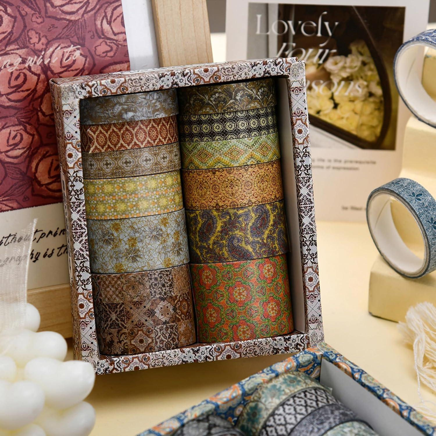 Juego de 12 Rollos de Cinta Washi Decorativa Songdao 2m