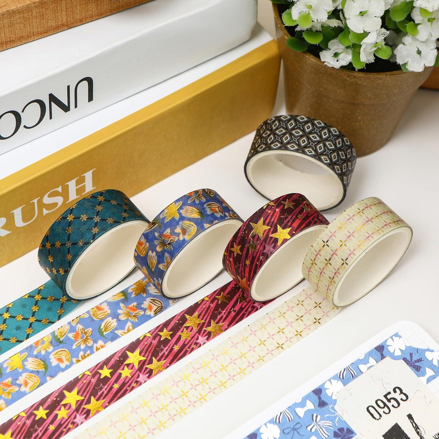 Juego de 12 Rollos de Cinta Washi Songdao Bosque Místico 2m