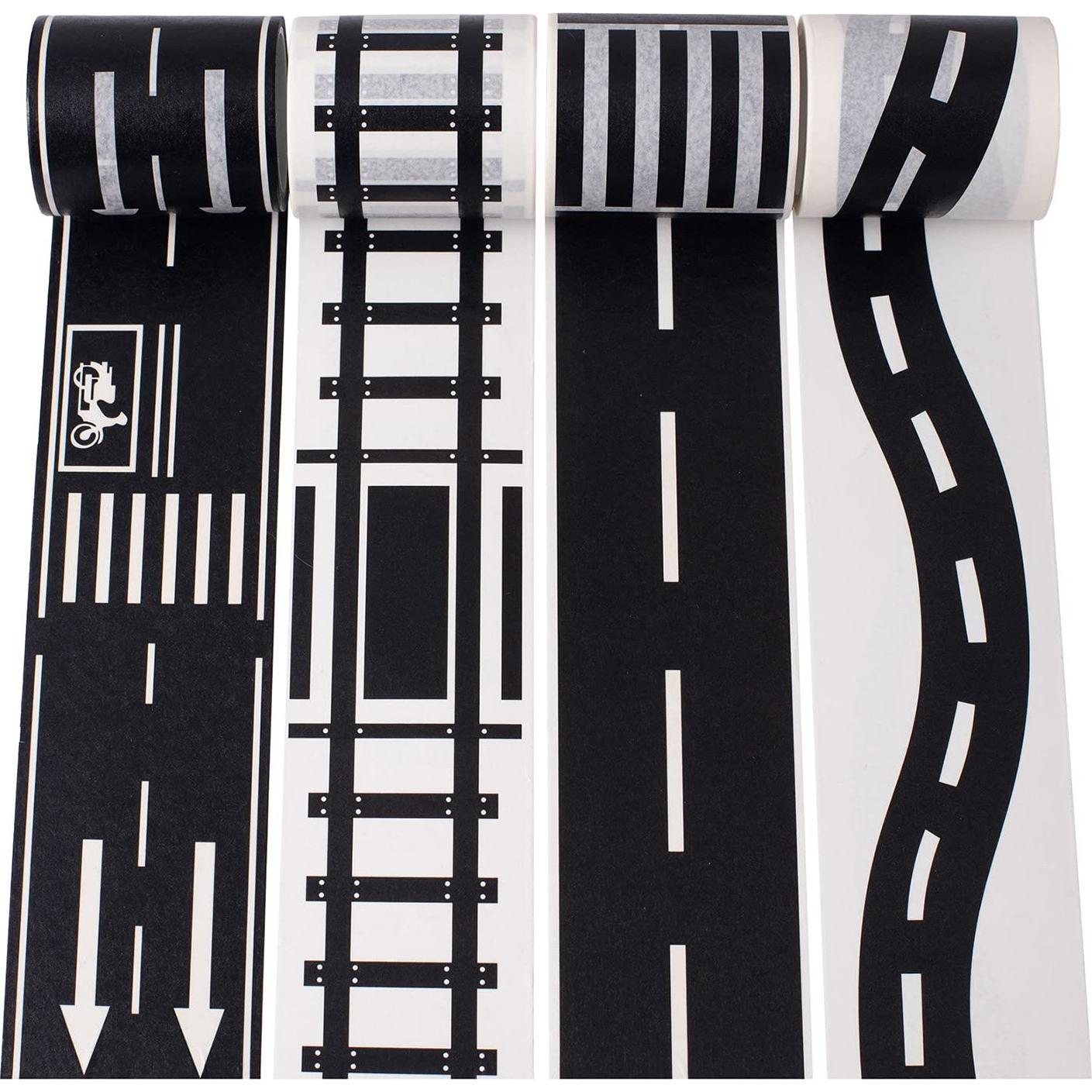 Conjunto de Cinta Washi YUBX Highway 4 Rollos 50mm x 5m
