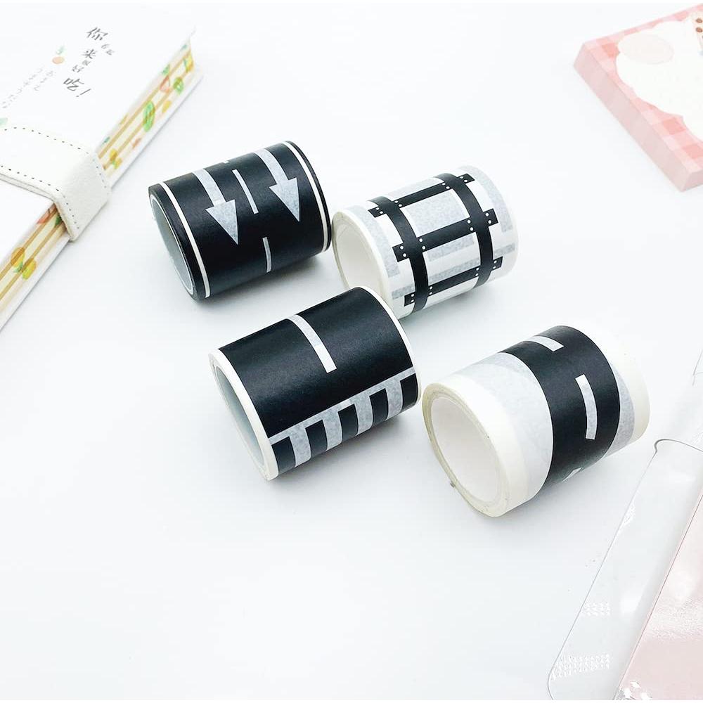 Conjunto de Cinta Washi YUBX Highway 4 Rollos 50mm x 5m