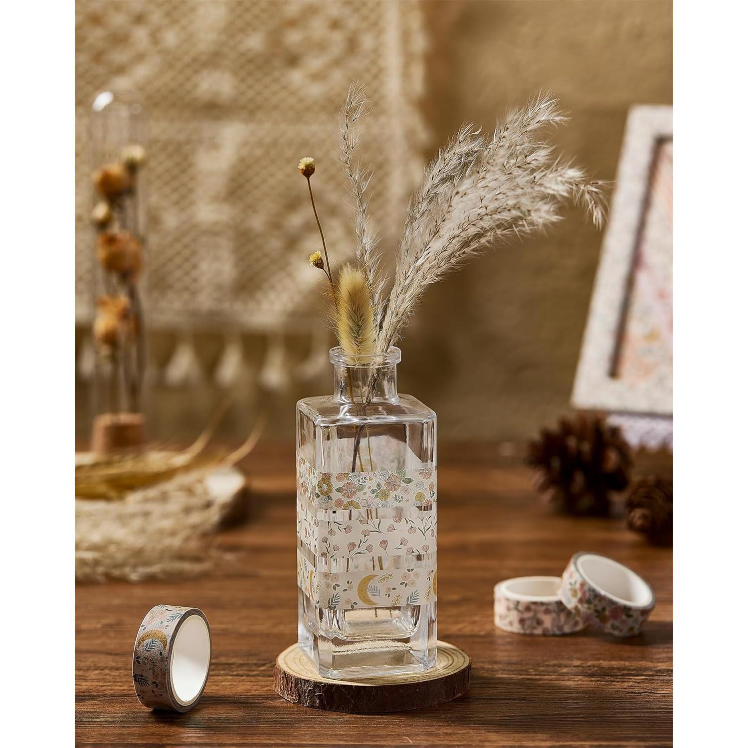 Conjunto de Cinta Washi YUBX Boho 10 Rollos Decorativa 15mm