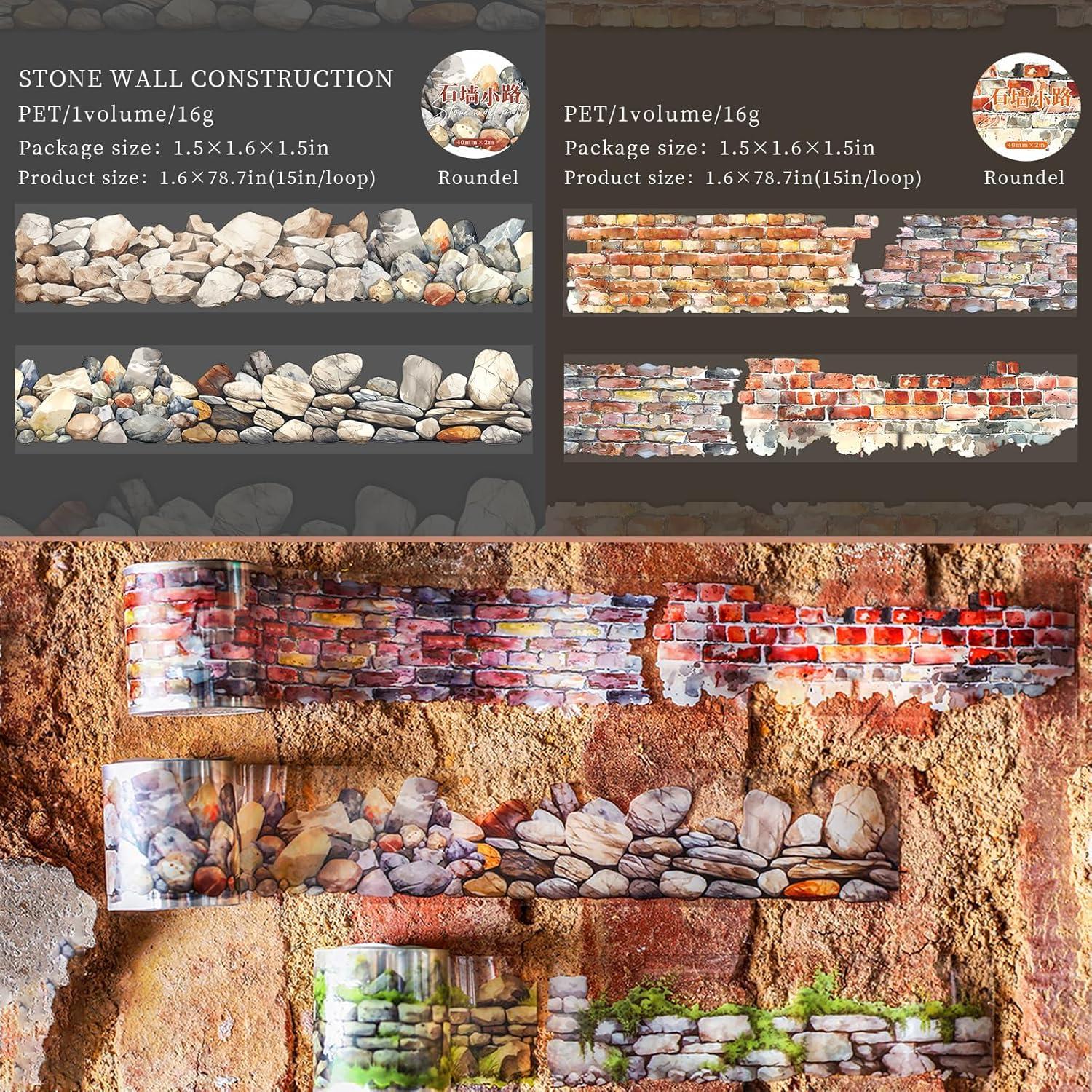 Set de 6 Rollos de Cinta Washi Floral PET 40mm x 2m - th1