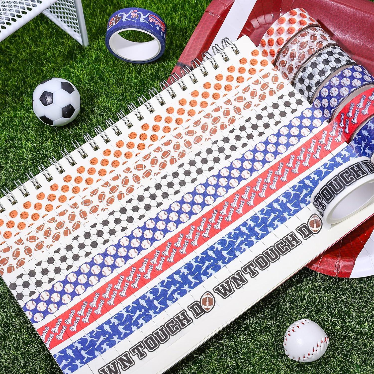Cinta Washi Deportiva Whaline 12 Rollos 1.5cm x 5m