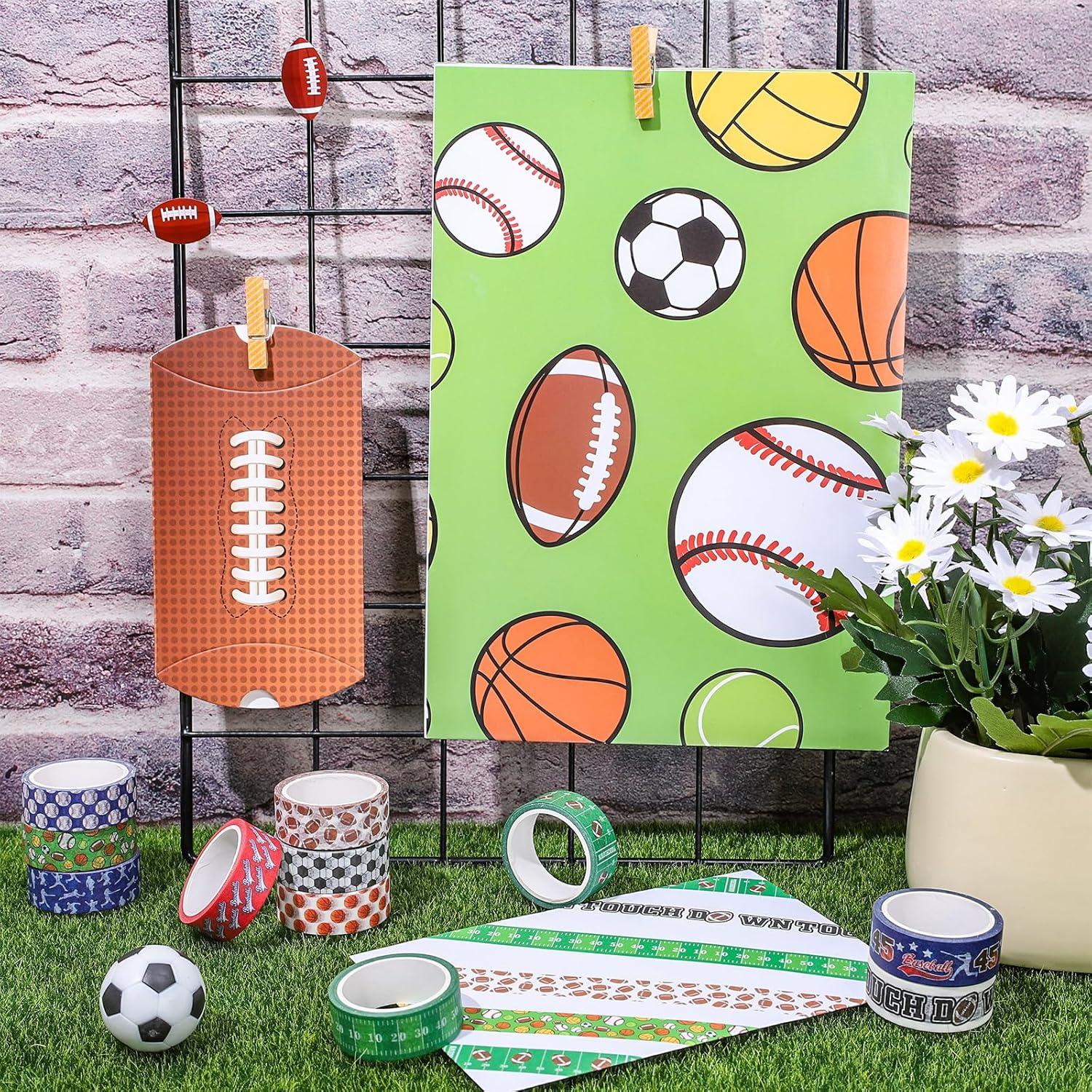 Cinta Washi Deportiva Whaline 12 Rollos 1.5cm x 5m