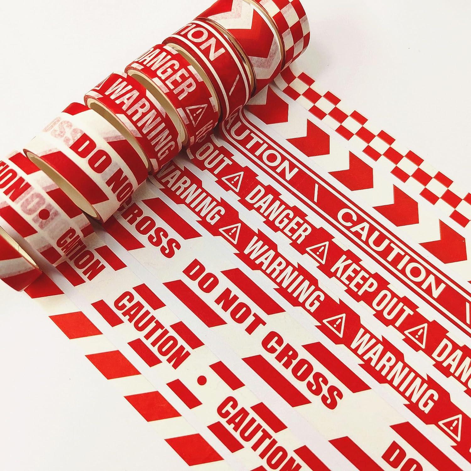 Conjunto de Cinta Washi YUBX 16 Rollos Amarillo Rojo 3m