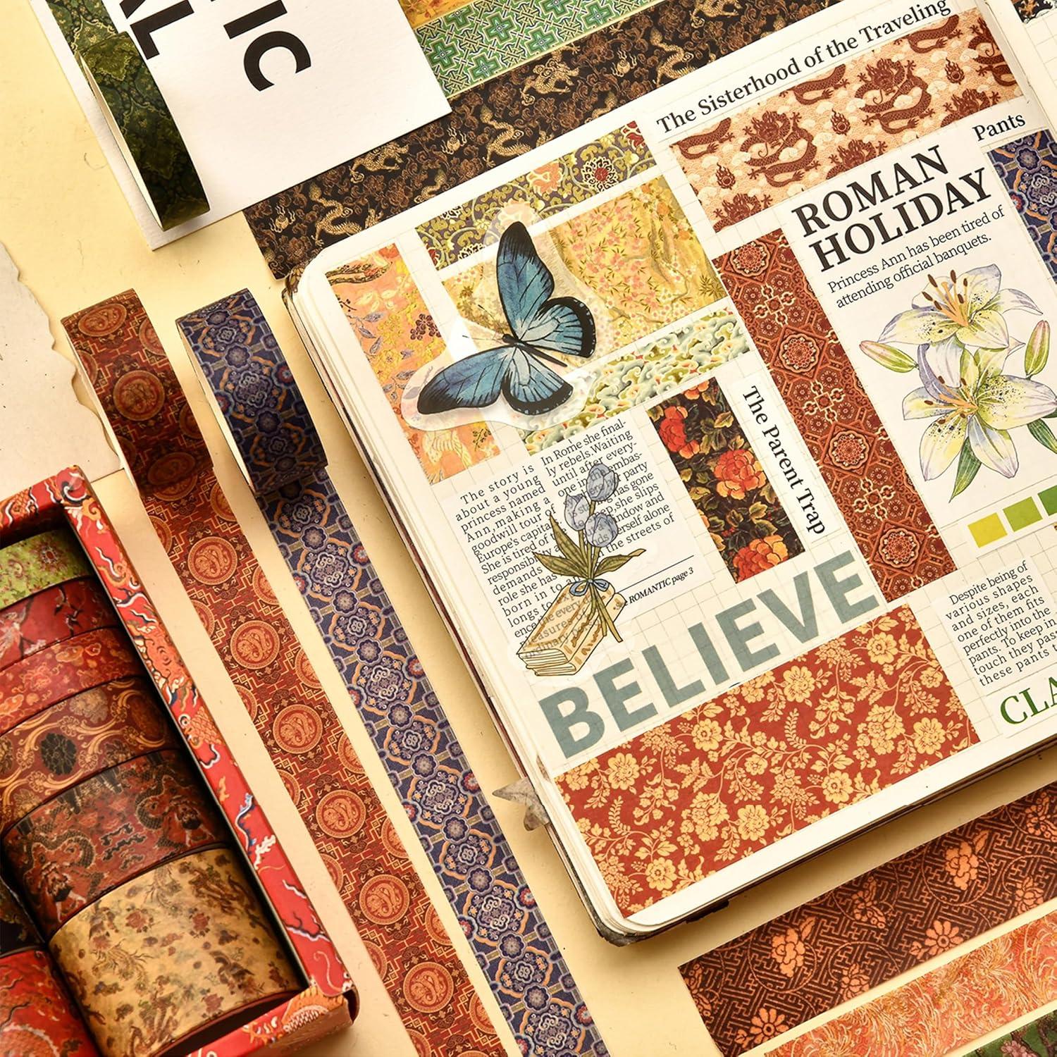 Conjunto de 12 Rollos de Cinta Washi Chinoiserie Songdao