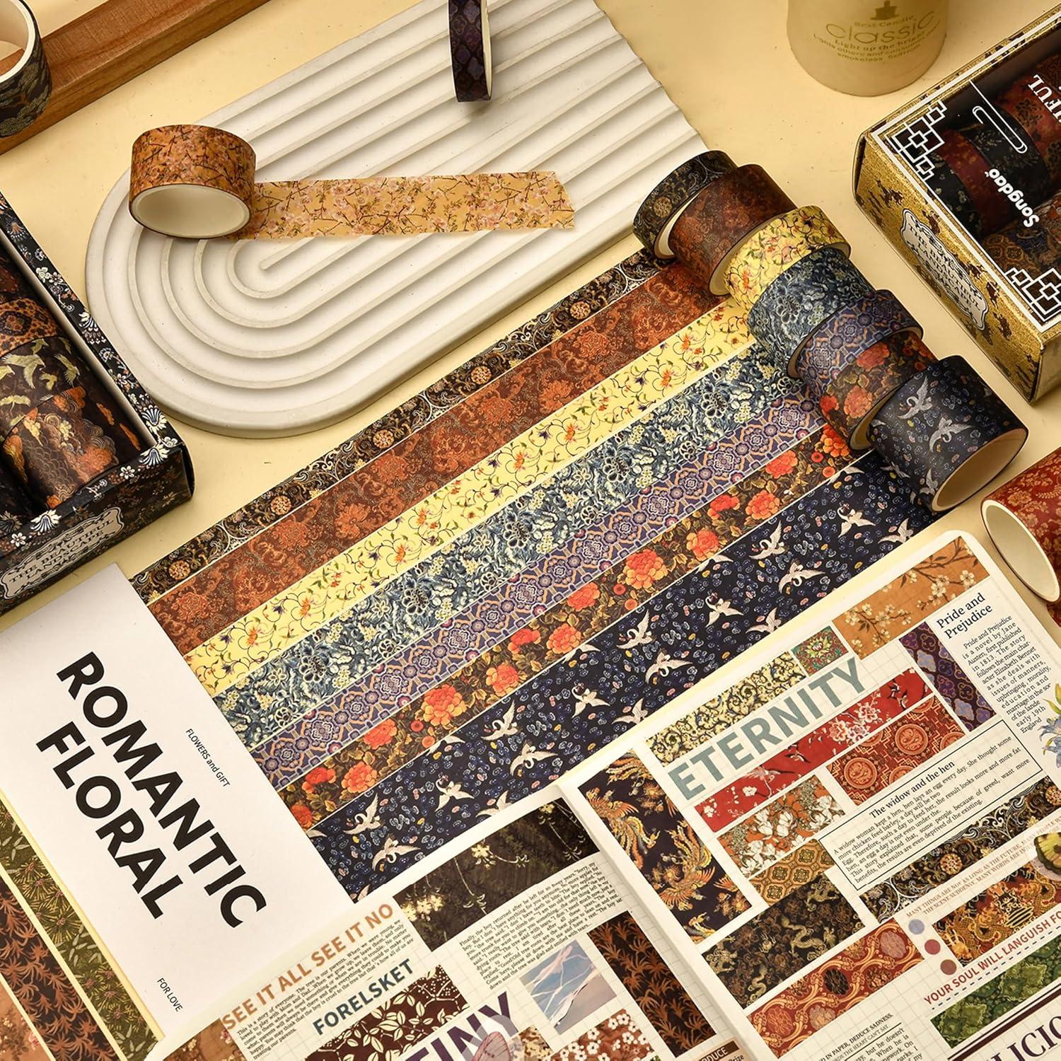 Conjunto de 12 Rollos de Cinta Washi Chinoiserie Songdao