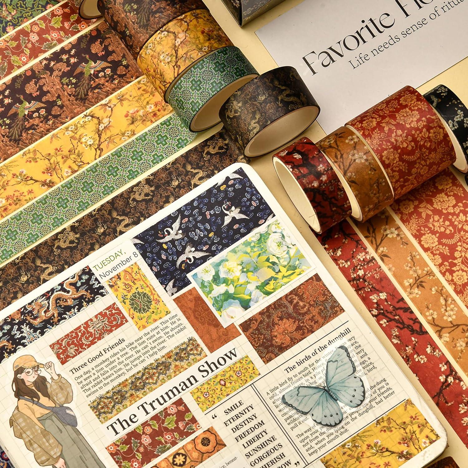 Conjunto de 12 Rollos de Cinta Washi Chinoiserie Songdao