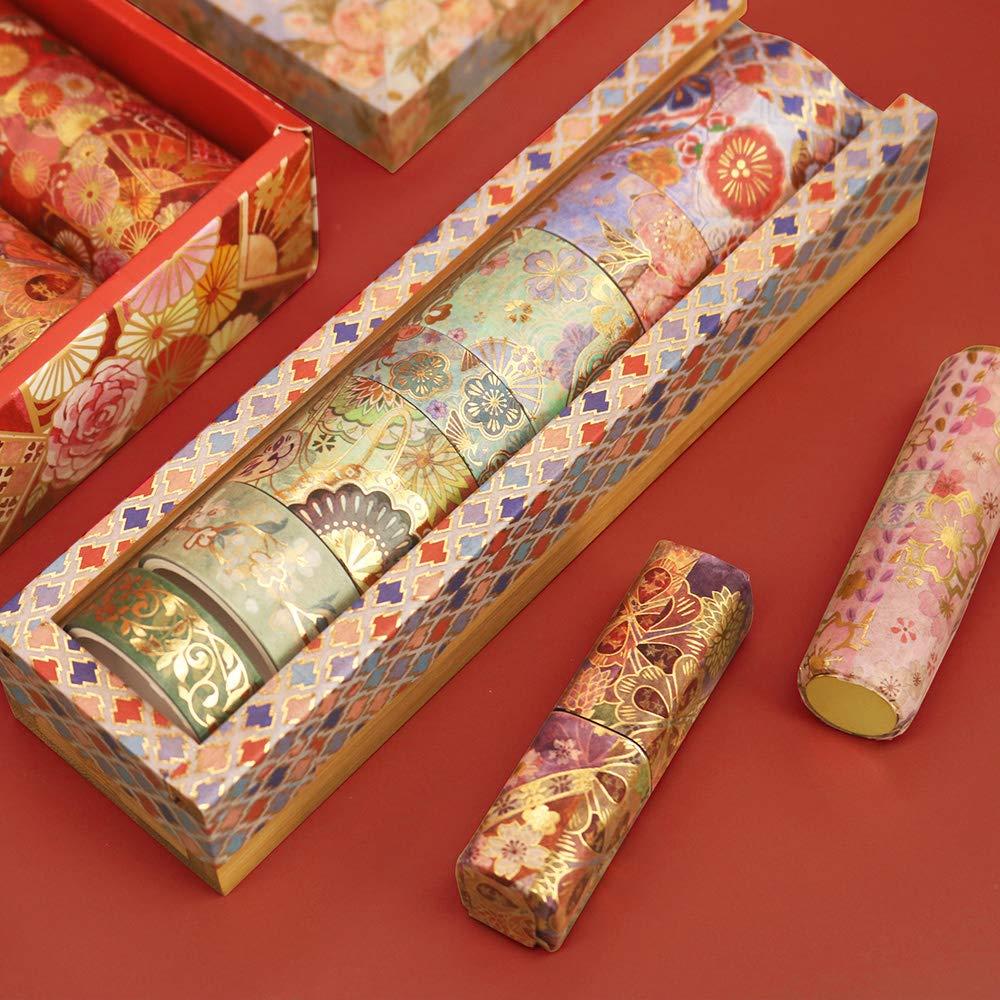 Conjunto de Cinta Washi YUBBAEX Bordado Espléndido 15 Rollos