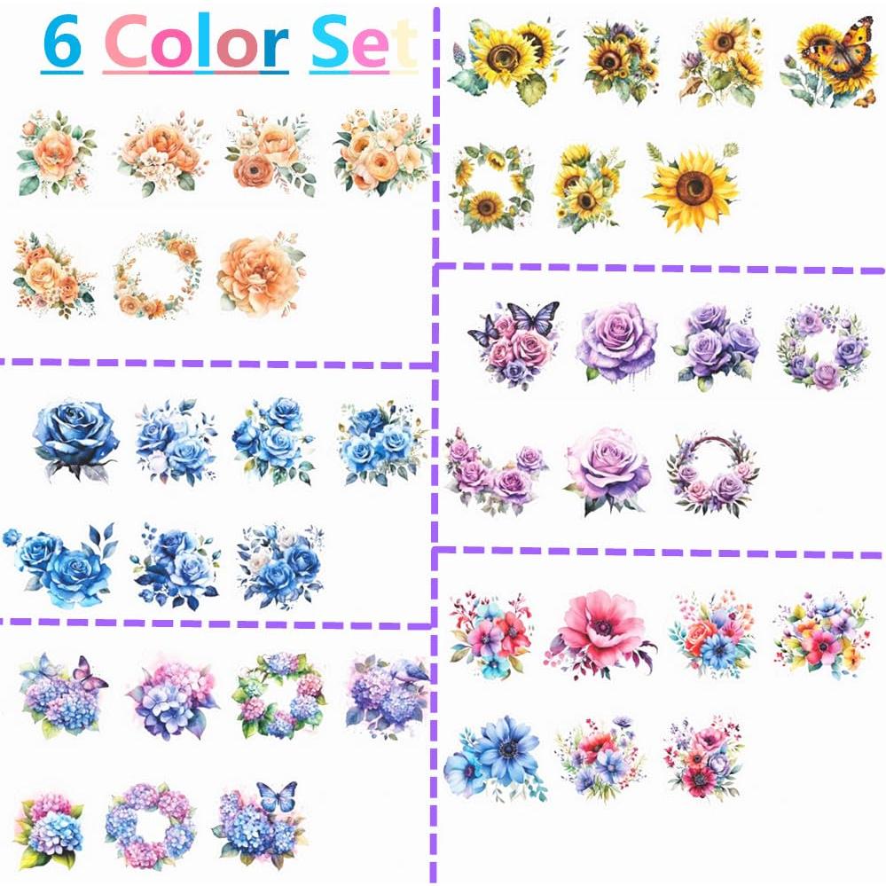 Cinta Floral Pre-Cortada Koolemon 6 Rollos 50mm x 2m