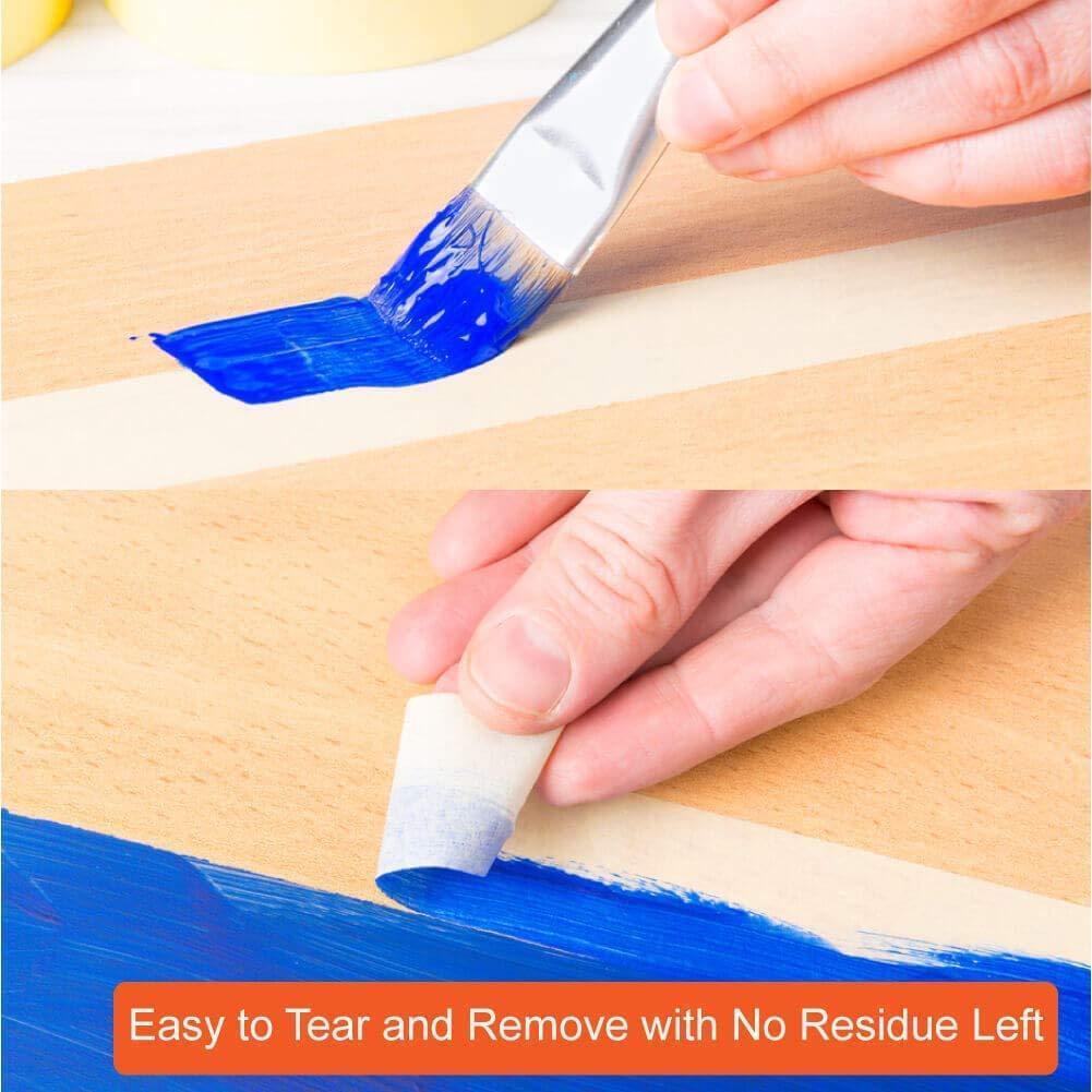 Cinta de Enmascarar de Colores Feeke - 6 Rollos 2.4cm x 12m