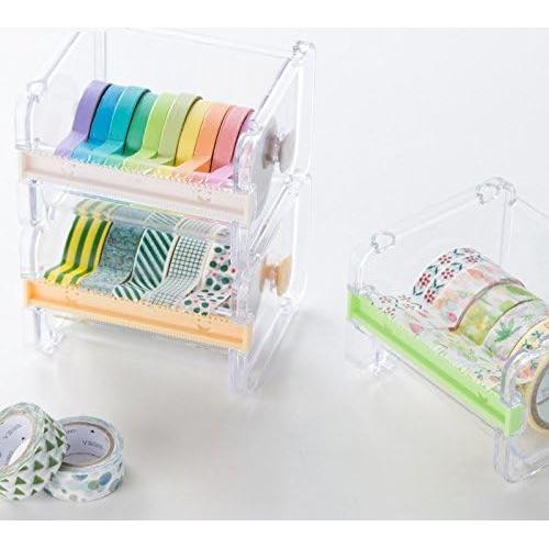 Dispensador de Cinta Washi Qintreesify Transparente 12.7x9.9cm