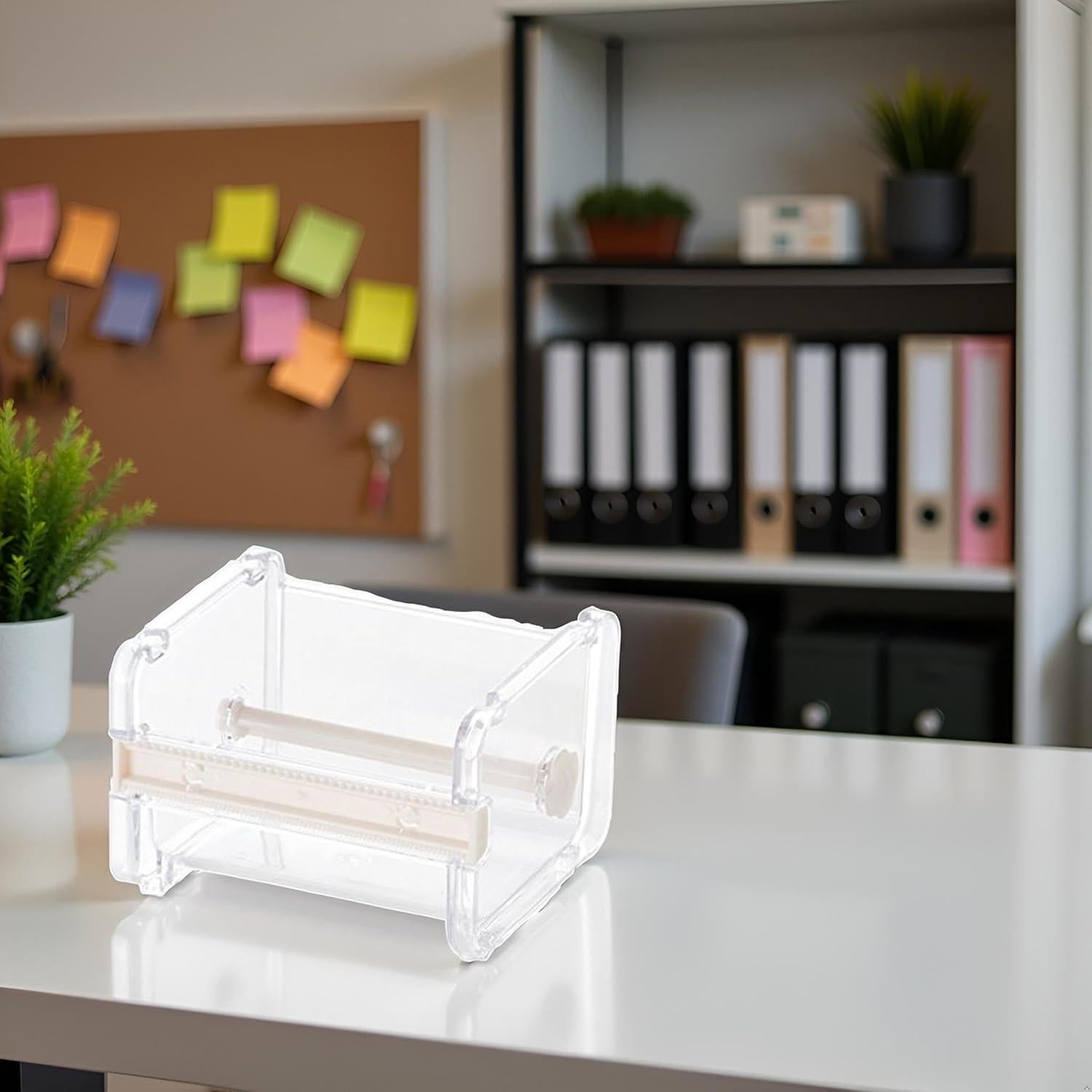 Dispensador de Cinta Washi Qintreesify Transparente 12.7x9.9cm