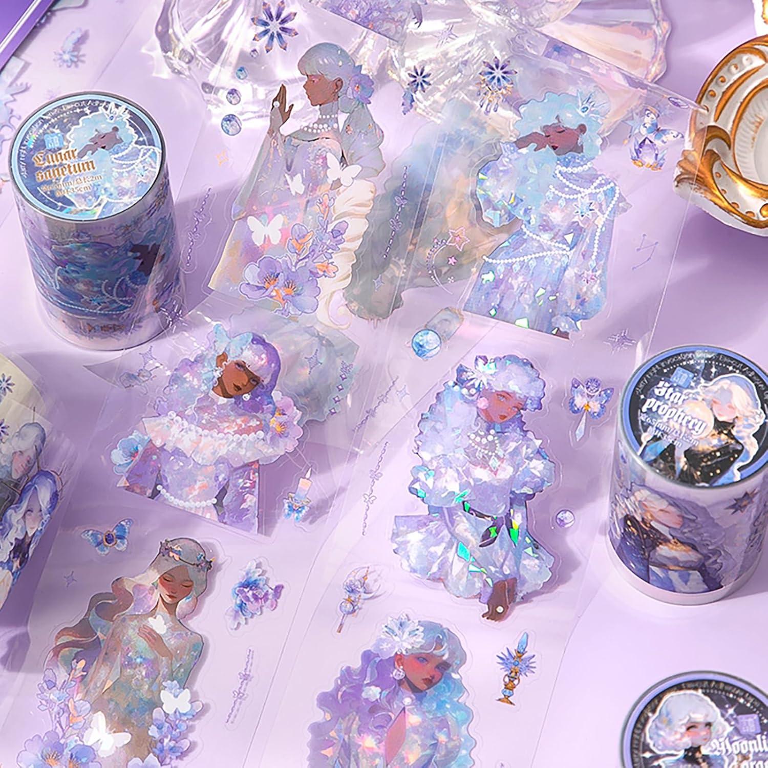 6 Rollos de Cinta de PET Auguro para Journaling y Scrapbooking